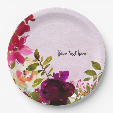 Flowers bouquet for all occassions paper plates