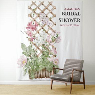 Flowers Bridal Shower Photo Booth Backdrop