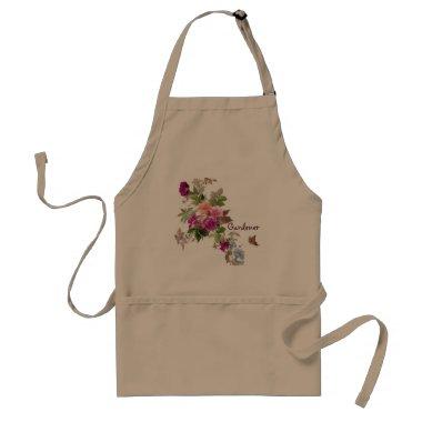 Flowers & Butterfly l Garden of Happiness Adult Apron