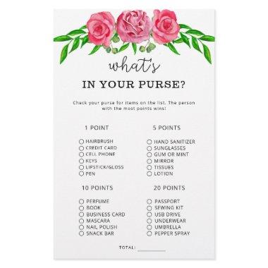 Flowers what's in your purse game