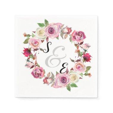 Flowers wreath for all occassions napkins