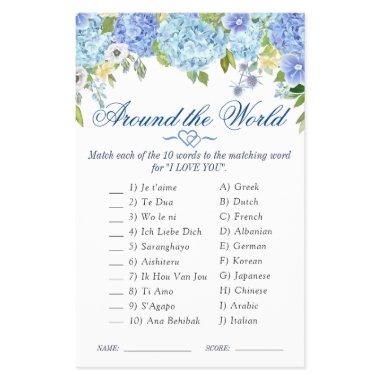 FLYER PAPER Blue Hydrangea  Game