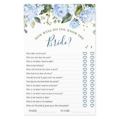 FLYER PAPER Blue Hydrangea Greenery Game