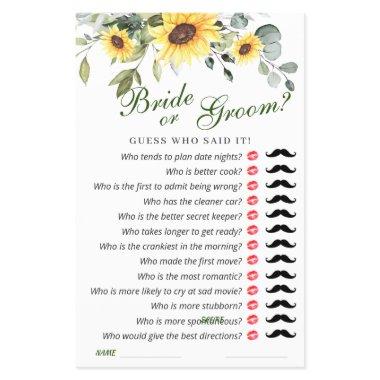 FLYER PAPER Elegant Sunflowers Eucalyptus Game