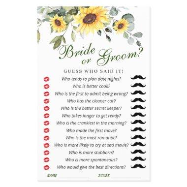 FLYER PAPER Elegant Sunflowers Eucalyptus Game