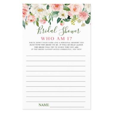 FLYER PAPER Pink Blush Flowers Greenery Game