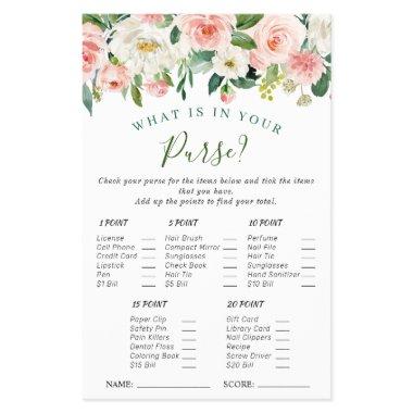 FLYER PAPER Pink Blush Flowers Greenery Game