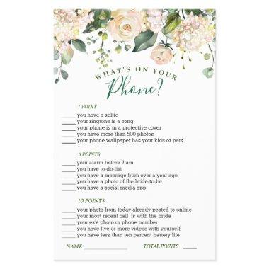 FLYER PAPER Pink Blush Flowers Greenery Game