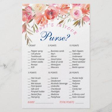 FLYER PAPER Sweet Blush Watercolor Bridal Game