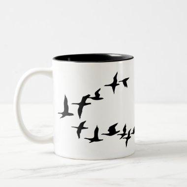 Flying South Geese Coffee Mug