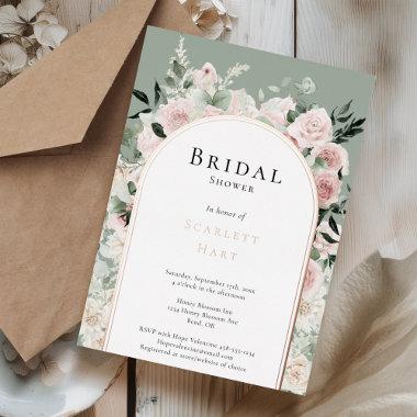 FOIL Dusty Rose Gold Arch Sage  Foil