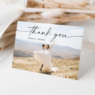 Folded Wedding Thank You  with Custom Message