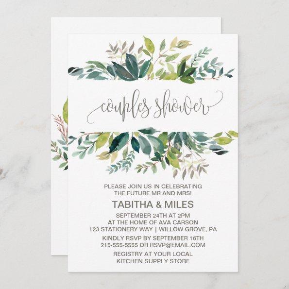 Foliage Couples Shower Invitations