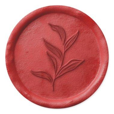 Foliage Leaf Wax Seal Sticker
