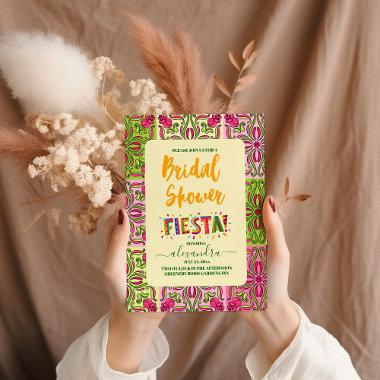 Folk Art Mexican Fiesta Bridal Shower Invitations