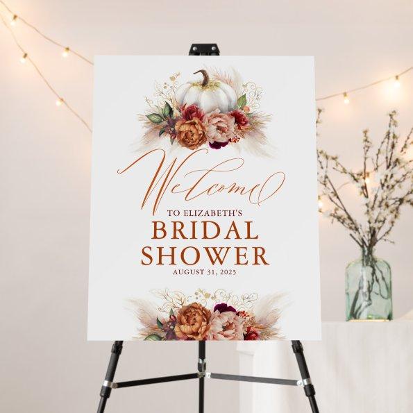 For Any Party - Pumpkin Rust Terracotta Flowers Foam Board