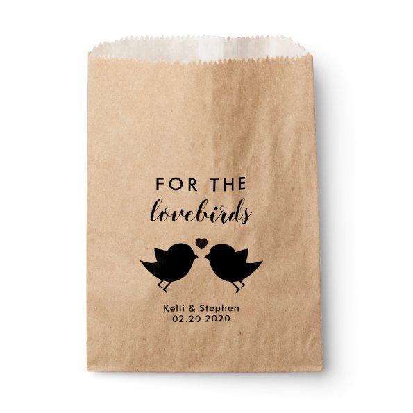 For the Lovebirds, Wedding Send Off Bird Seed Bags