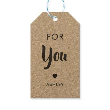 For You Gift Tag, Any Occasion Tag, Kraft Gift Tags
