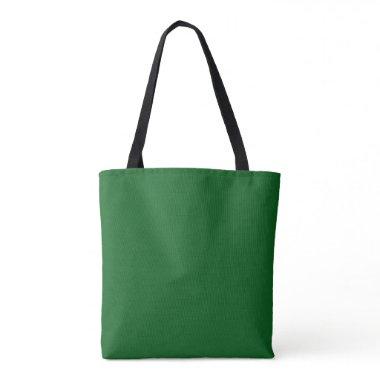 Forest Pine Green Solid Color Tote Bag