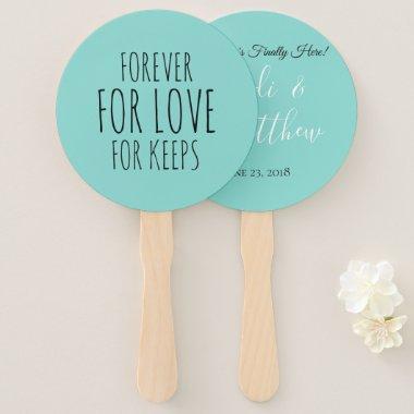 Forever For Love Wedding Suite Ceremony Reception Hand Fan