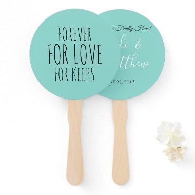 Forever For Love Wedding Suite Ceremony Reception Hand Fan