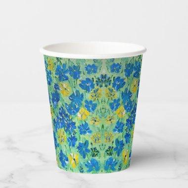 Forget-Me-Not Floral Paper Cups