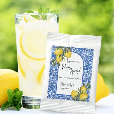 Found Main Squeeze Lemon & Blue Tile Engagement Lemonade Drink Mix