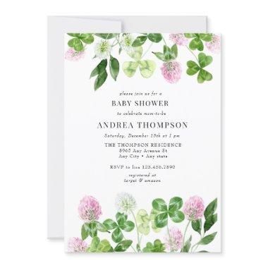 Four Leaf Clover | Shamrock Leaves | Baby Shower