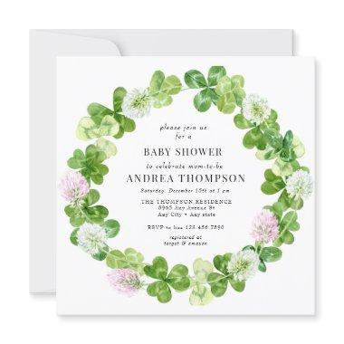 Four Leaf Clover | Shamrock Leaves | Baby Shower