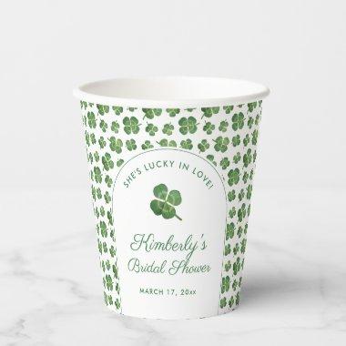 Four Leaf Clover St Patrick's Day  Paper Cups