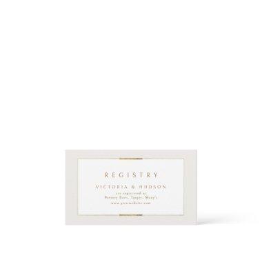Framed Elegance Simple Modern Bridal Registry Place