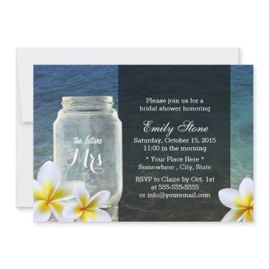 Frangipani & Mason Jar Beach Theme