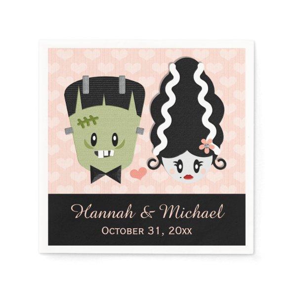 Frankenstein Halloween Wedding Napkins