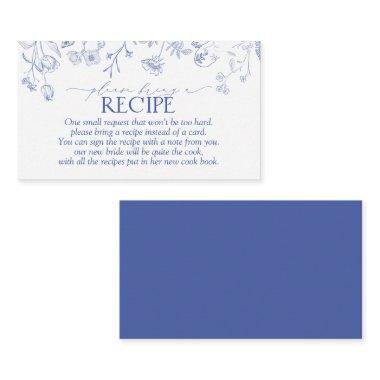 French Blue Please Bring A Recipe Enclosure Invitations