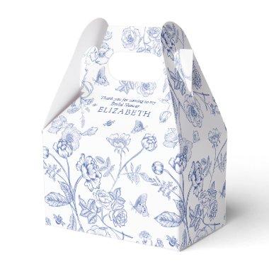 French Blue & White Victorian Bridal Shower Favor Boxes