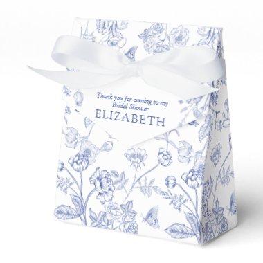 French Blue & White Victorian  Favor Boxes