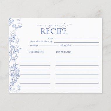 French Blue & White Victorian Floral Bridal Recipe