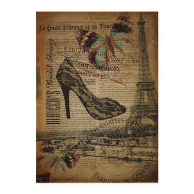 french botanical paris stilettos Invitations