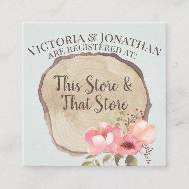 French Country Bridal Shower Registry Enclosure Invitations