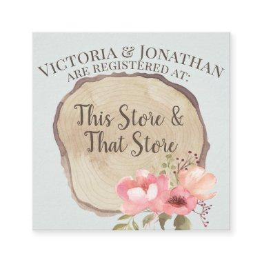 French Country Bridal Shower Registry Enclosure Invitations