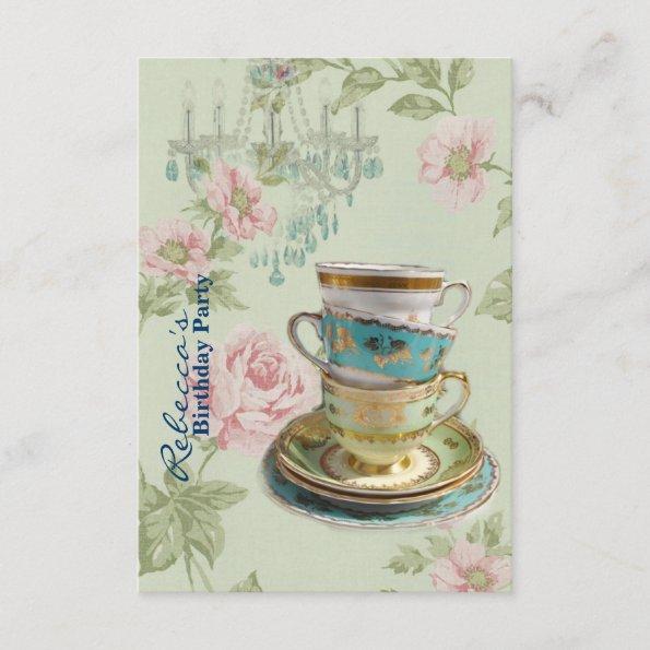 french country garden birthday tea party Invitations