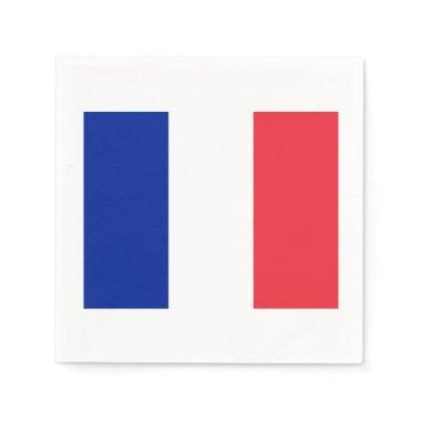 French Flag Theme Party Paper Napkins