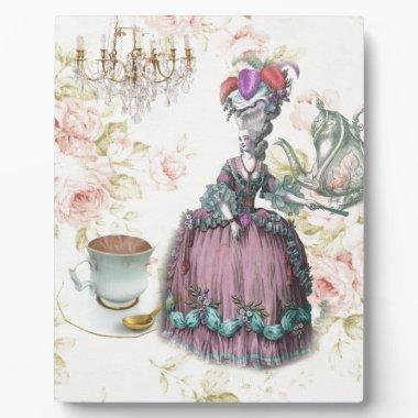 French floral Paris Tea Party Marie Antoinette Plaque