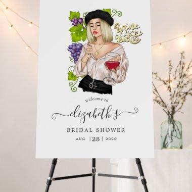 French Girl Wine Tasting  Welcome Foam Board