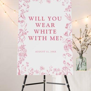 French Pink Victorian  Custom Text Foam Board