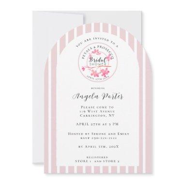 French Stripes Prosecco Primrose Petal Shower