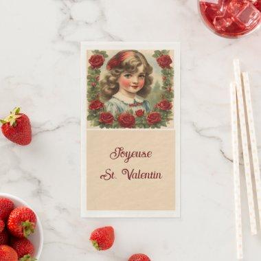 French Valentine Day Paper Guest Towels