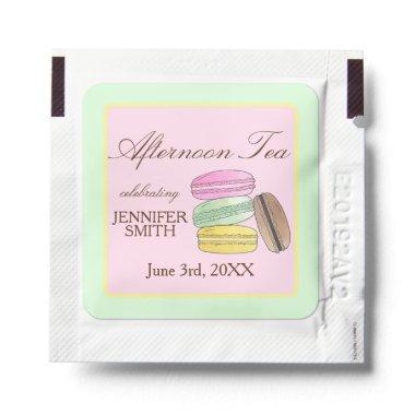 Frenh Macarons Wedding Shower Afternoon Tea Party Hand Sanitizer Packet
