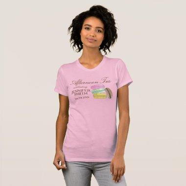 Frenh Macarons Wedding Shower Afternoon Tea Party T-Shirt