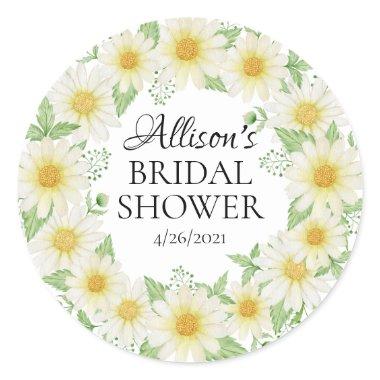 Fresh Daisy  Favor Classic Round Sticker
